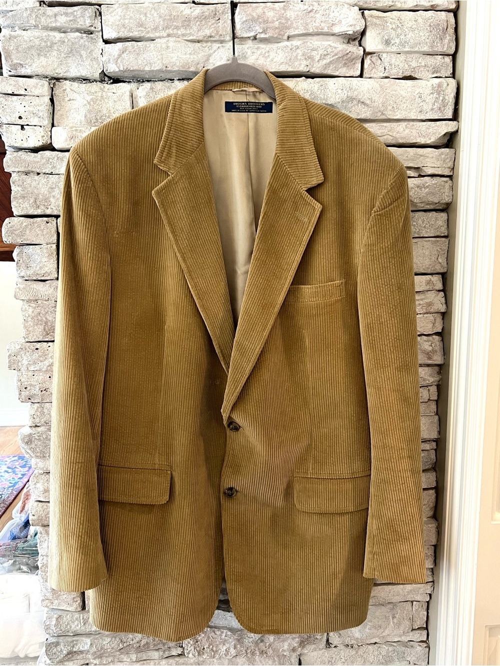 Brooks Brothers Corduroy Sport Coat in Tan